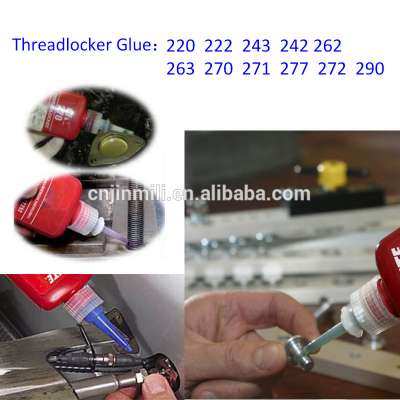 High Strength Super Glue Threadlocker Glue Instant Glue Adhesives Sealants 243 242 262 263 270 271 277 290 50ml/pc